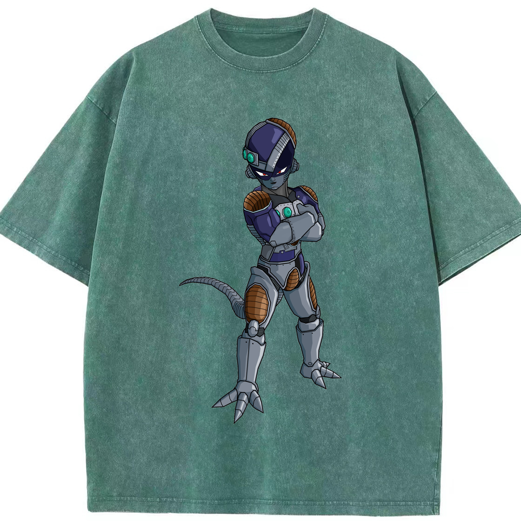 （画像用） ドラゴンボール フリーザ DRAGON BALL Frieza 綿100% ヴィンテージ風 半袖Tシャツ（フロントプリント）